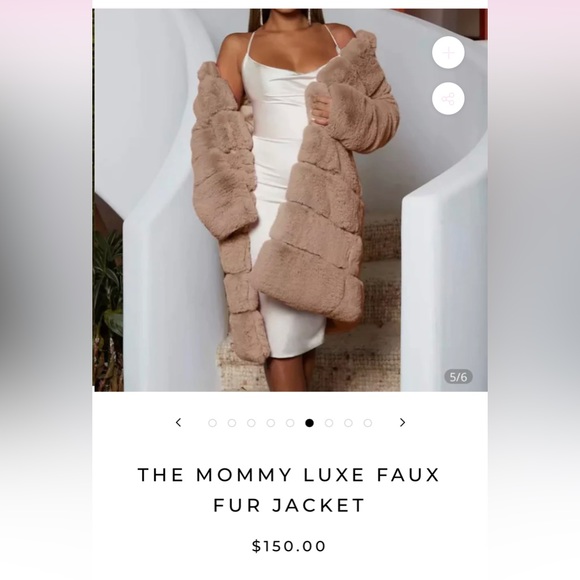 Plush faux fur teddy bear coat size small , medium or large - Picture 3 of 7